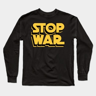 "Stop War" - Peace Sign T-shirt | Expanse Collective Long Sleeve T-Shirt